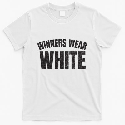 Winners Wear White Team Spirit Game Competition Color Retro T-Shirt