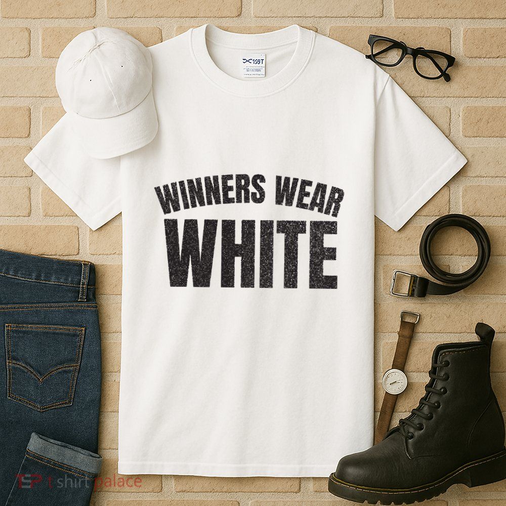 Winners Wear White Team Spirit Game Competition Color Retro Tall T-Shirt