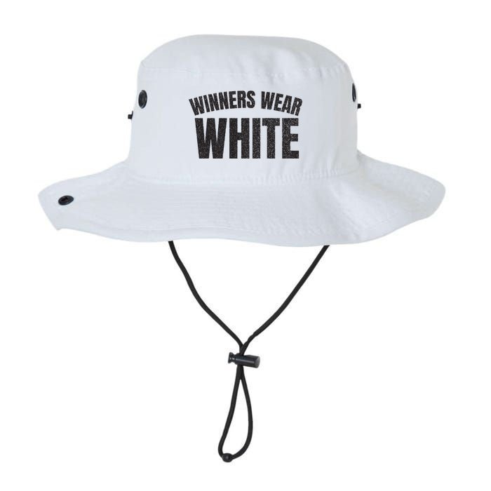 Winners Wear White Team Spirit Game Competition Color Retro Bucket Hat
