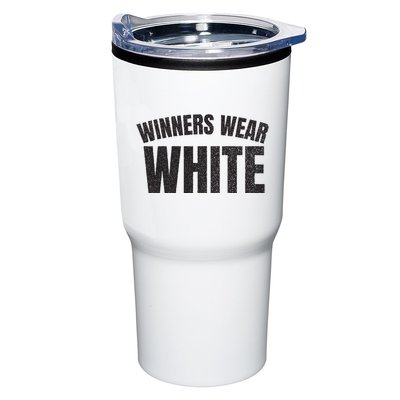 Winners Wear White Team Spirit Game Competition Color Retro Tumbler