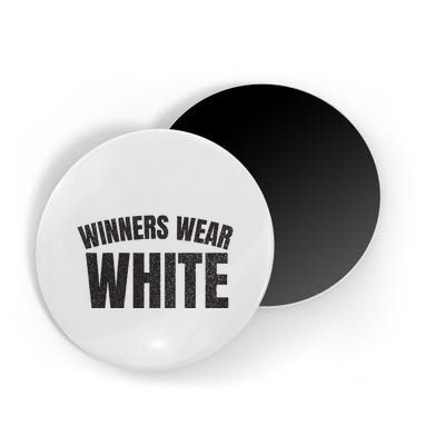 Winners Wear White Team Spirit Game Competition Color Retro Magnet