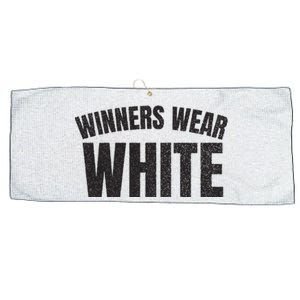 Winners Wear White Team Spirit Game Competition Color Retro Large Microfiber Waffle Golf Towel