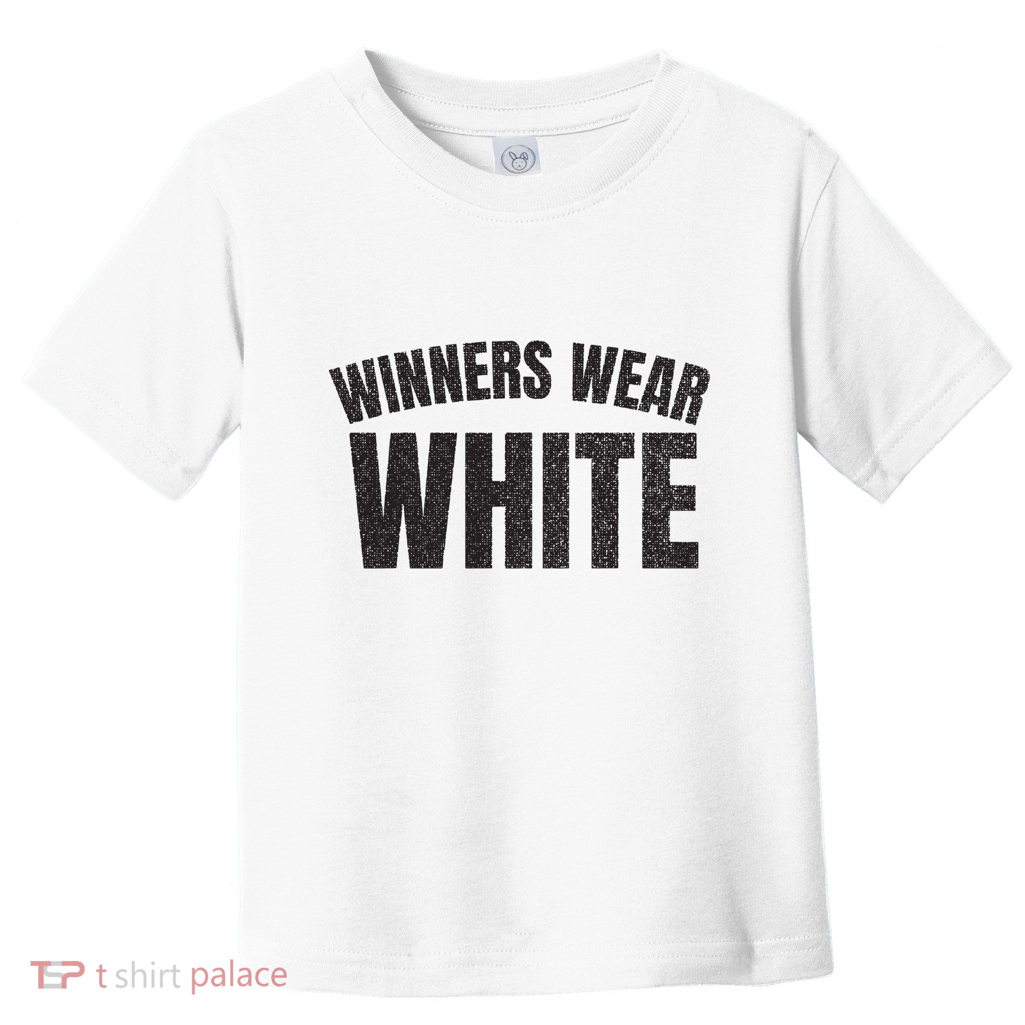 Winners Wear White Team Spirit Game Competition Color Retro Toddler T-Shirt