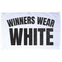 Winners Wear White Team Spirit Game Competition Color Retro Microfiber Hand Towel