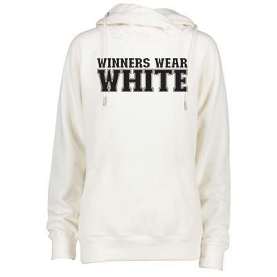 Winners Wear White Spirit Wear Team Game Color War Womens Funnel Neck Pullover Hood