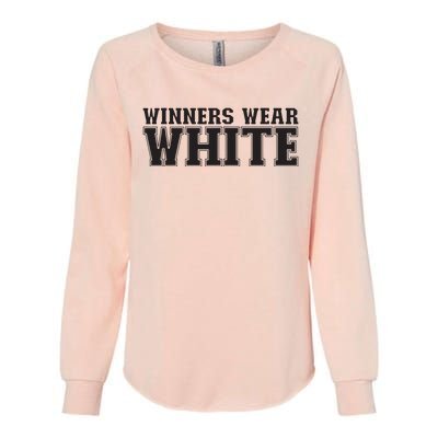 Winners Wear White Spirit Wear Team Game Color War Womens California Wash Sweatshirt