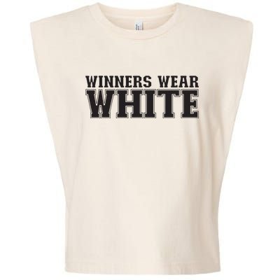 Winners Wear White Spirit Wear Team Game Color War Garment-Dyed Women's Muscle Tee