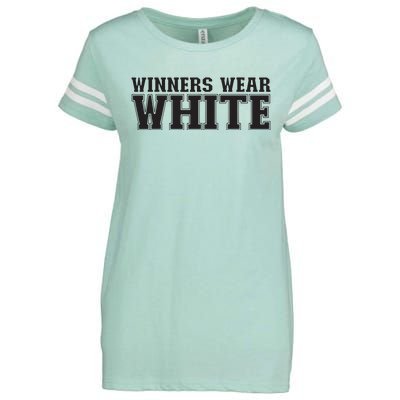 Winners Wear White Spirit Wear Team Game Color War Enza Ladies Jersey Football T-Shirt