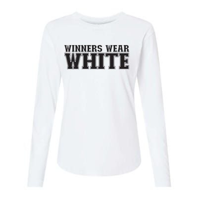 Winners Wear White Spirit Wear Team Game Color War Womens Cotton Relaxed Long Sleeve T-Shirt