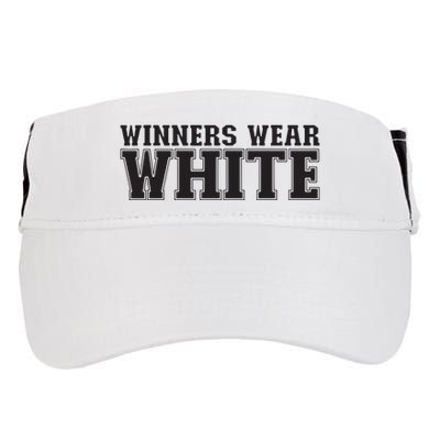 Winners Wear White Spirit Wear Team Game Color War Adult Drive Performance Visor