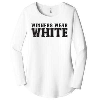 Winners Wear White Spirit Wear Team Game Color War Women's Perfect Tri Tunic Long Sleeve Shirt