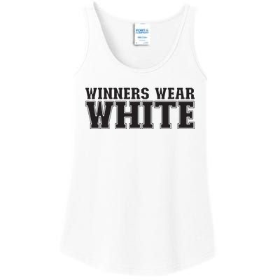 Winners Wear White Spirit Wear Team Game Color War Ladies Essential Tank