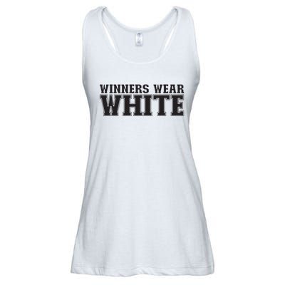 Winners Wear White Spirit Wear Team Game Color War Ladies Essential Flowy Tank