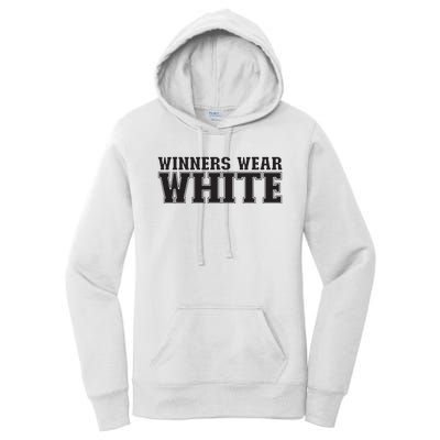 Winners Wear White Spirit Wear Team Game Color War Women's Pullover Hoodie