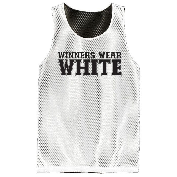 Winners Wear White Spirit Wear Team Game Color War Mesh Reversible Basketball Jersey Tank