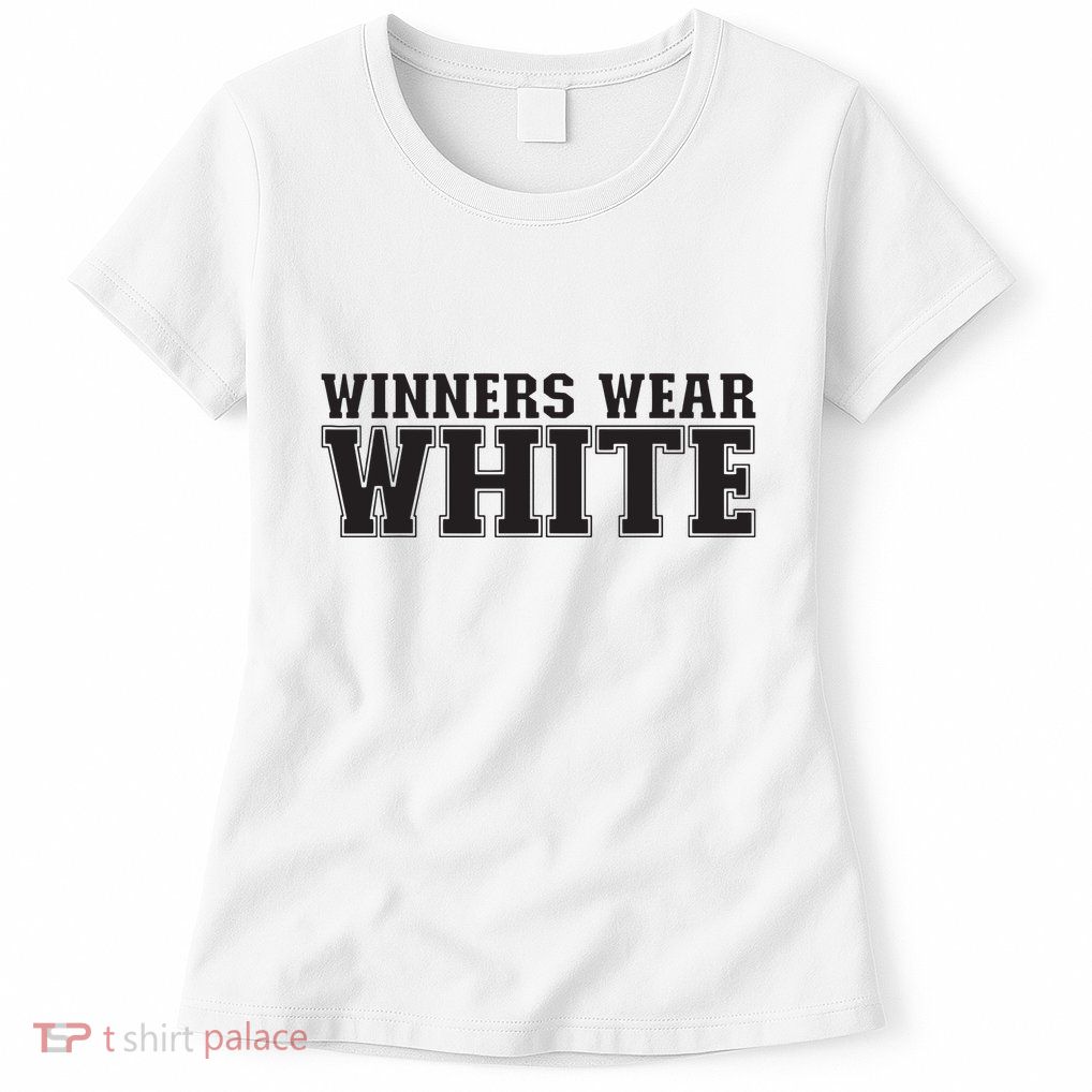 Winners Wear White Spirit Wear Team Game Color War Womens T-Shirt
