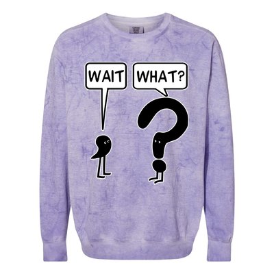 Wait What Colorblast Crewneck Sweatshirt