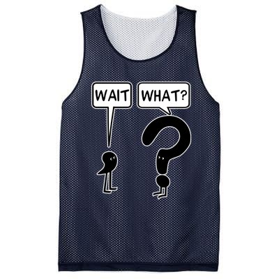 Wait What Mesh Reversible Basketball Jersey Tank