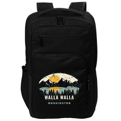 Walla Walla Washington W.A Vacation Souvenir Impact Tech Backpack