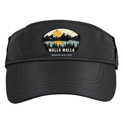 Walla Walla Washington W.A Vacation Souvenir Adult Drive Performance Visor