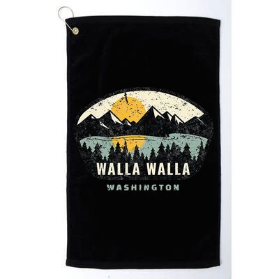 Walla Walla Washington W.A Vacation Souvenir Golf Towel