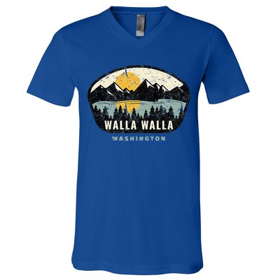 Walla Walla Washington W.A Vacation Souvenir V-Neck T-Shirt