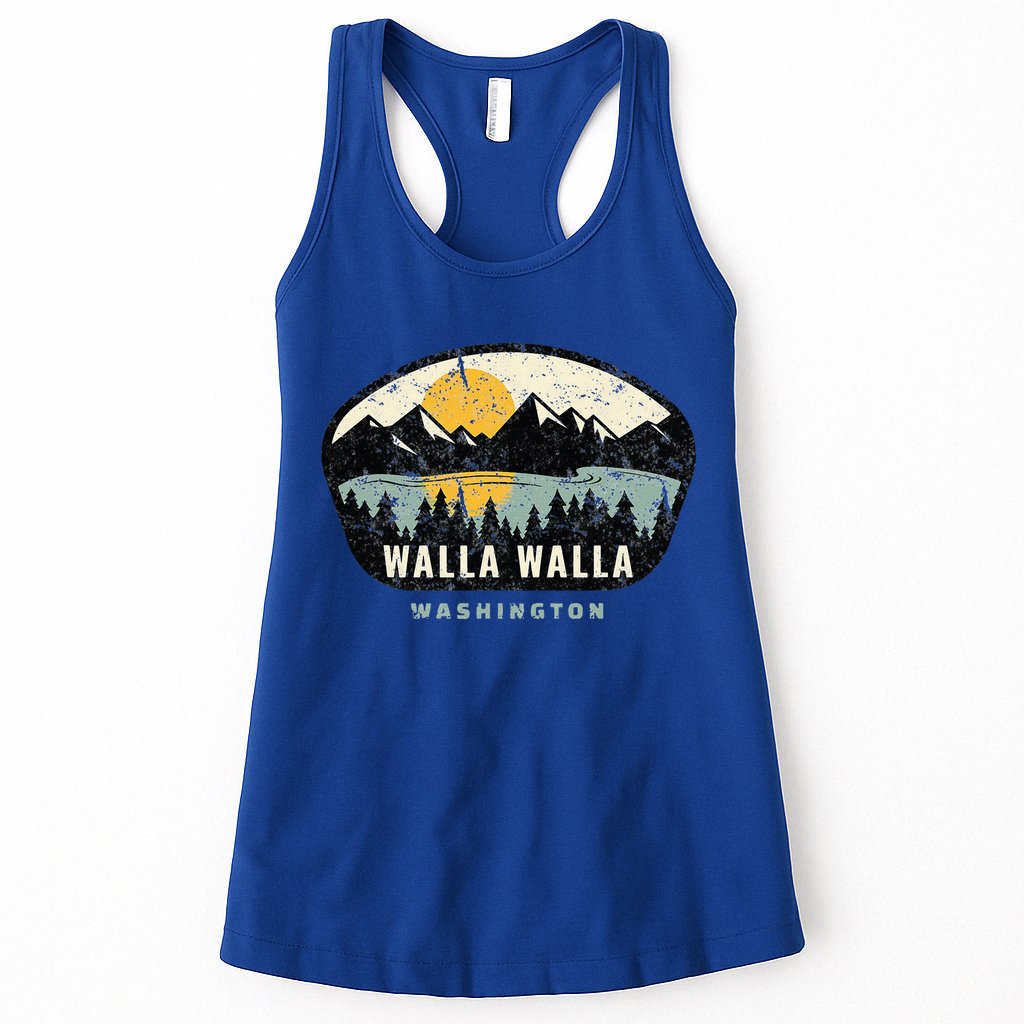 Walla Walla Washington W.A Vacation Souvenir Womens Tank Top