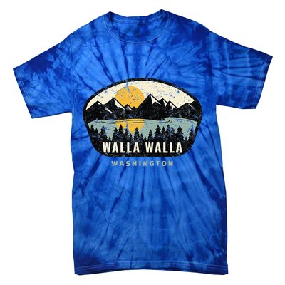 Walla Walla Washington W.A Vacation Souvenir Tie-Dye T-Shirt