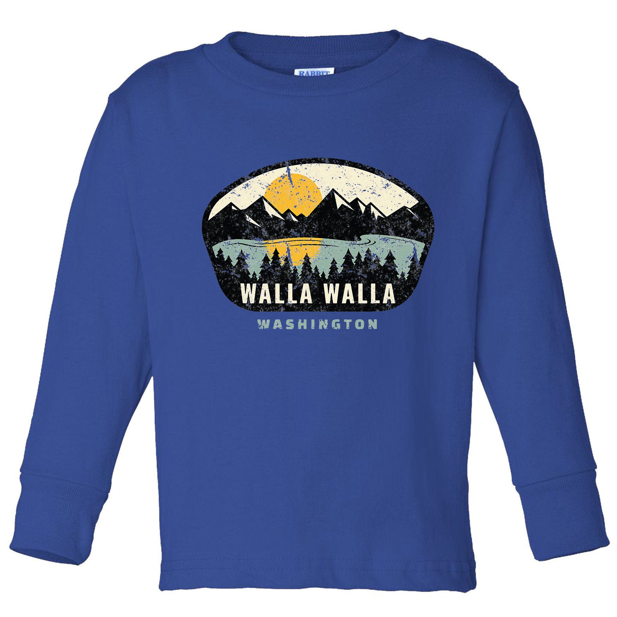 Walla Walla Washington W.A Vacation Souvenir Toddler Long Sleeve Shirt