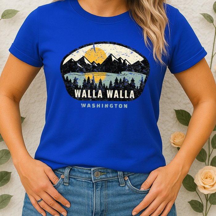 Walla Walla Washington W.A Vacation Souvenir Womens T-Shirt
