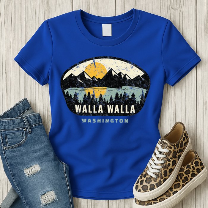 Walla Walla Washington W.A Vacation Souvenir Womens T-Shirt