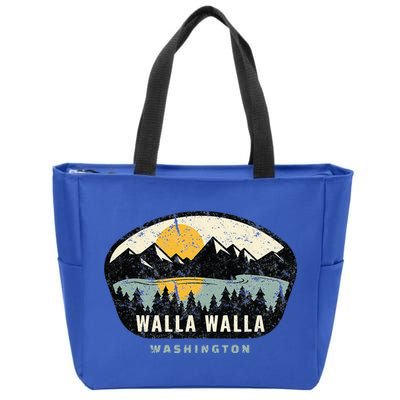 Walla Walla Washington W.A Vacation Souvenir Zip Tote Bag