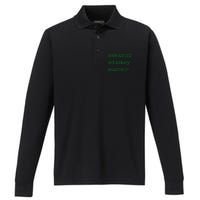 Weekend Whiskey Warrior Performance Long Sleeve Polo