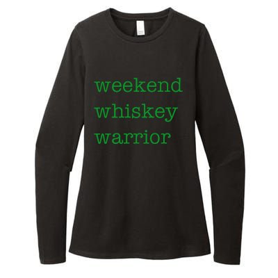 Weekend Whiskey Warrior Womens CVC Long Sleeve Shirt