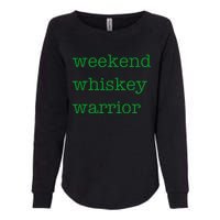 Weekend Whiskey Warrior Womens California Wash Sweatshirt