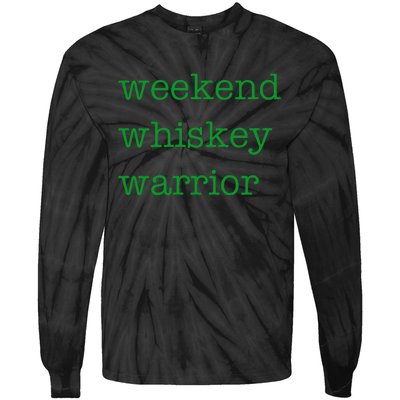 Weekend Whiskey Warrior Tie-Dye Long Sleeve Shirt