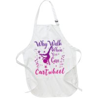 Why Walk When You Can Cartwheel Gymnastics Play Girl Top Apron