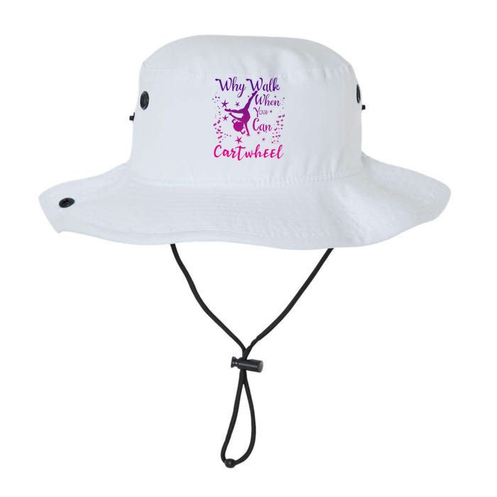 Why Walk When You Can Cartwheel Gymnastics Play Girl Top Bucket Hat
