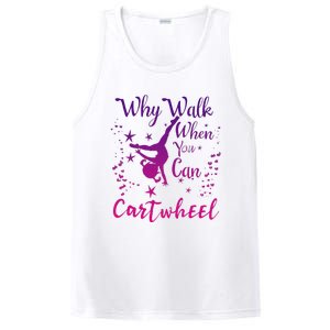 Why Walk When You Can Cartwheel Gymnastics Play Girl Top PosiCharge Competitor Tank