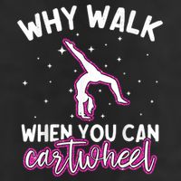 Why Walk When You Can Cartwheel Rainbow Tumbling Funny Girl Adult Drive Performance Visor