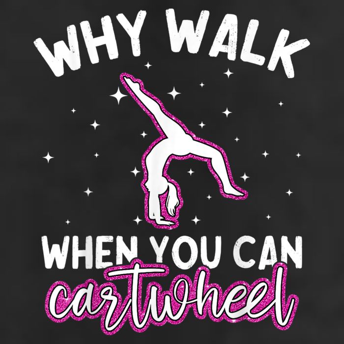 Why Walk When You Can Cartwheel Rainbow Tumbling Funny Girl 11oz C Handle Ceramic Mug