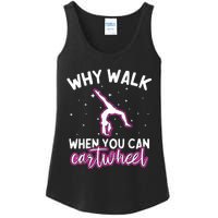 Why Walk When You Can Cartwheel Rainbow Tumbling Funny Girl Ladies Essential Tank