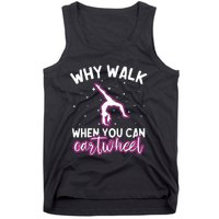 Why Walk When You Can Cartwheel Rainbow Tumbling Funny Girl Tank Top