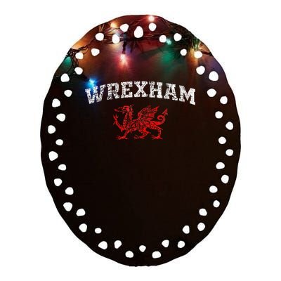 W.R.E.X.H.A.M Wales Ceramic Oval Ornament