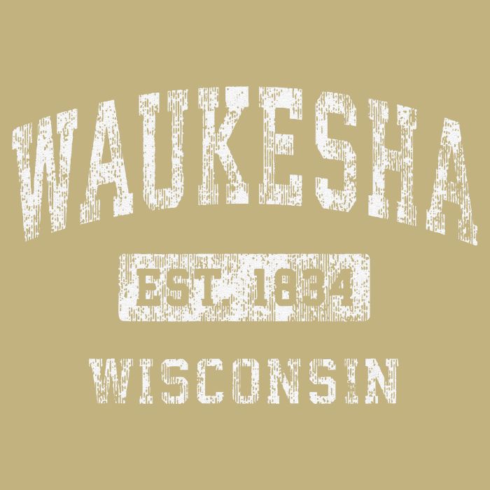 Waukesha Wisconsin Wi Vintage Established T-Shirt