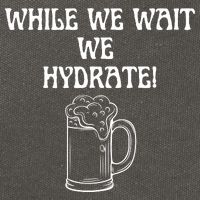While We Wait We Hydrate Dats Money Dude Yard Pimp Cotton Canvas Backpack