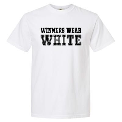 Winners Wear White Color Team Spirit Game War Camp Parent Garment-Dyed Heavyweight T-Shirt