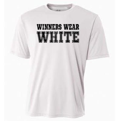 Winners Wear White Color Team Spirit Game War Camp Parent Cooling Performance Crew T-Shirt