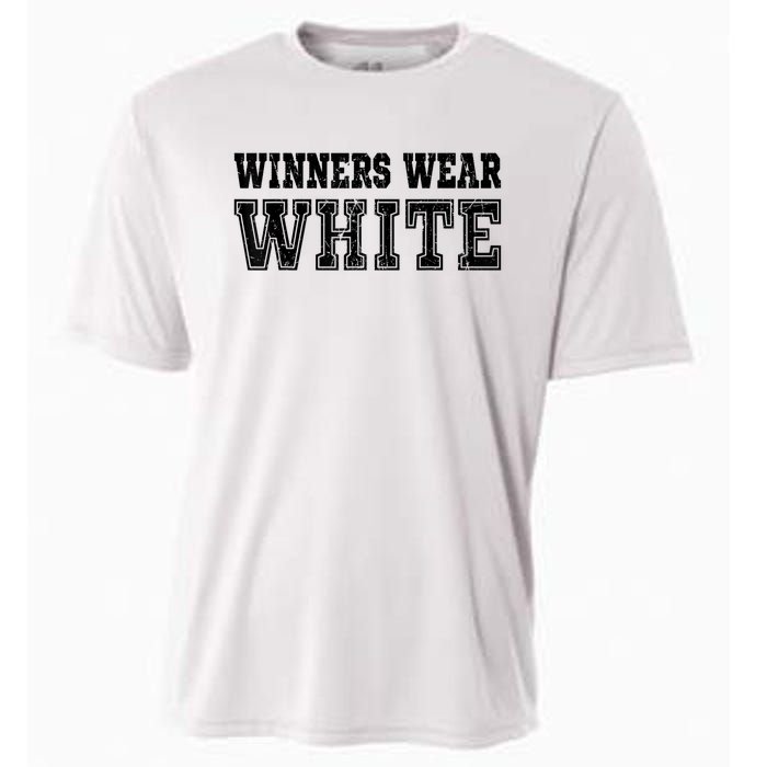 Winners Wear White Color Team Spirit Game War Camp Parent Cooling Performance Crew T-Shirt