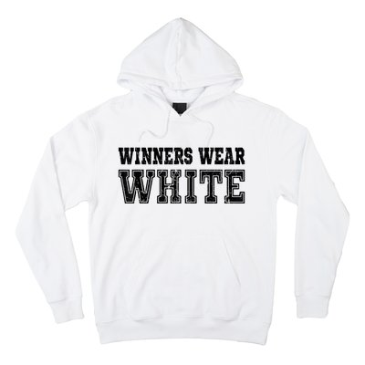 Winners Wear White Color Team Spirit Game War Camp Parent Hoodie